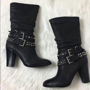 Kelly & Katie Becca studded leather boots